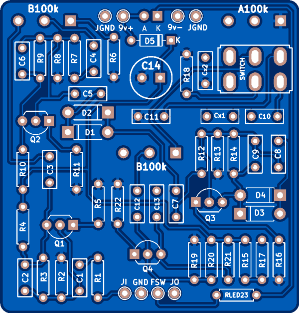 Apex Muff Blue PCB Main Board